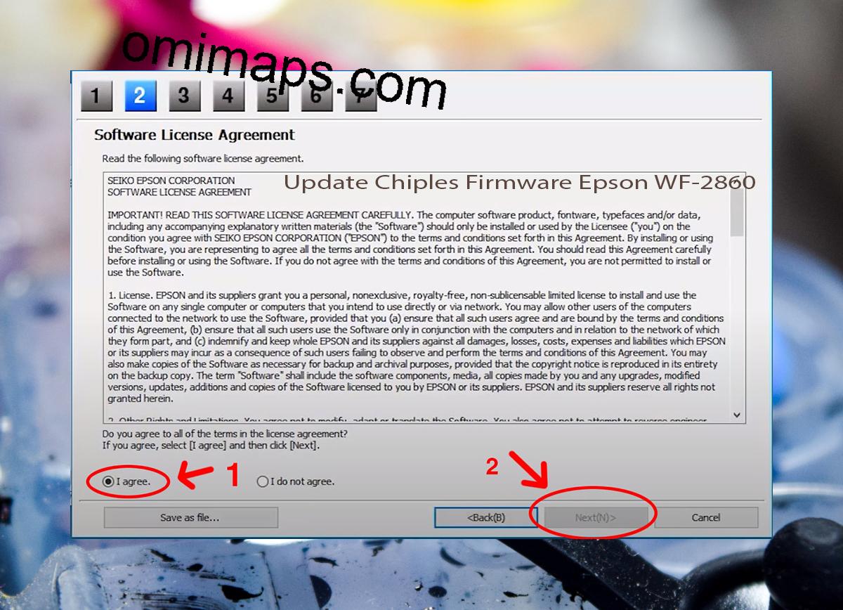 Update Chipless Firmware Epson WF-2860 5