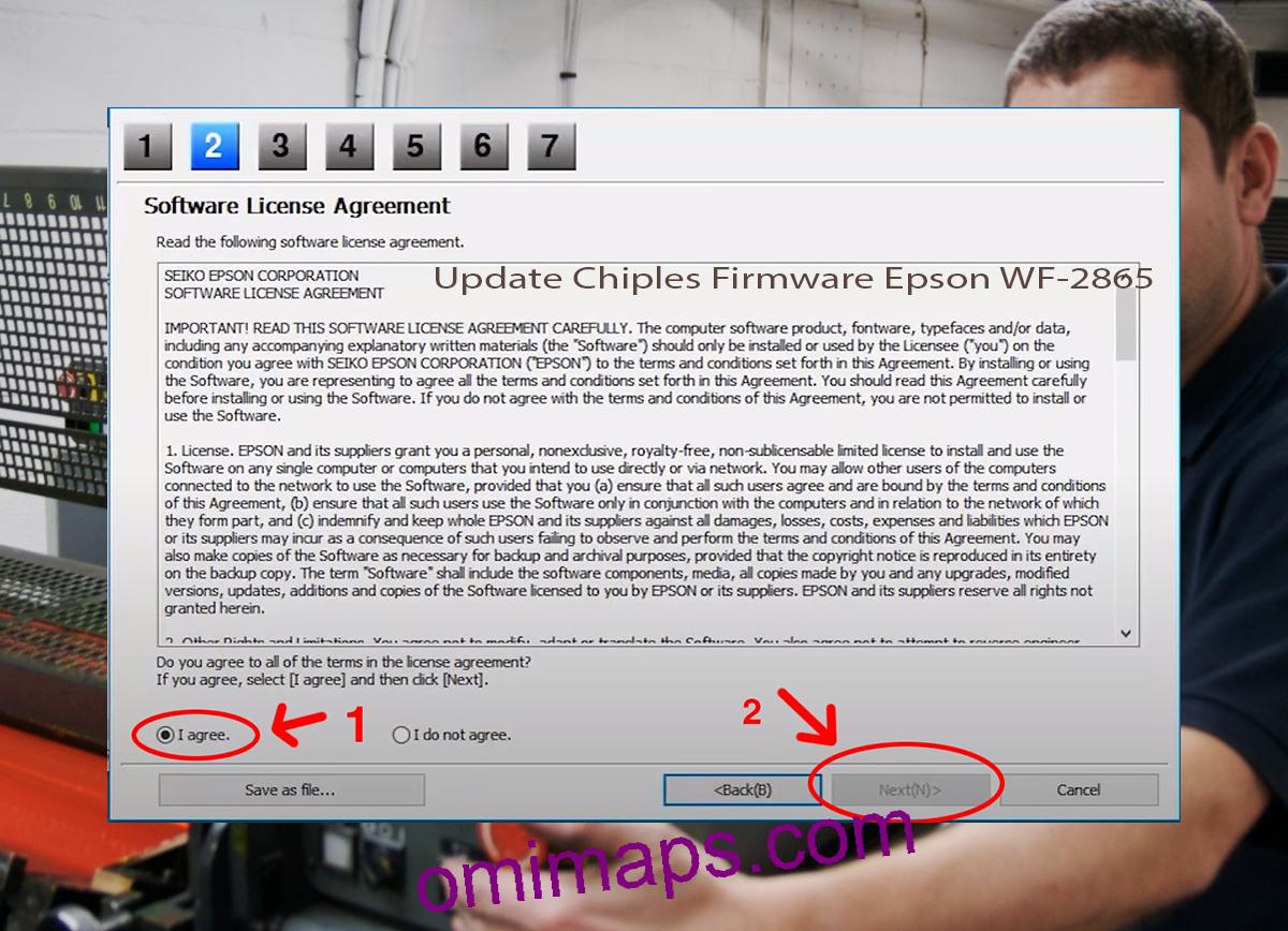 Update Chipless Firmware Epson WF-2865 5