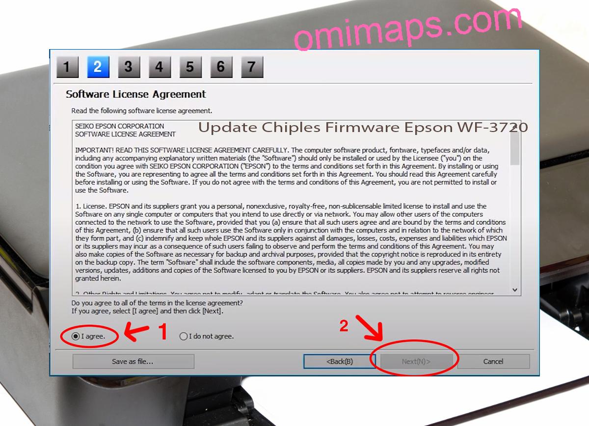 Update Chipless Firmware Epson WF-3720 5
