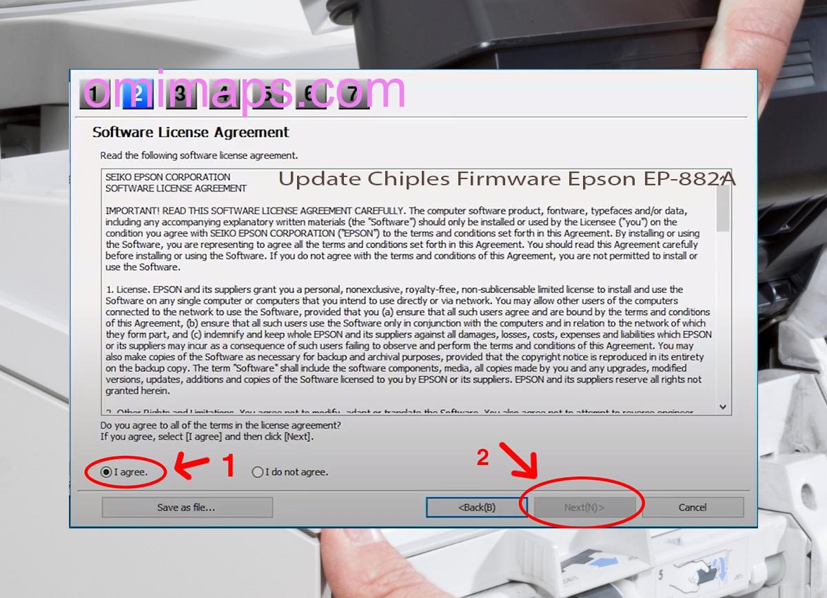Update Chipless Firmware Epson EP-882A 5