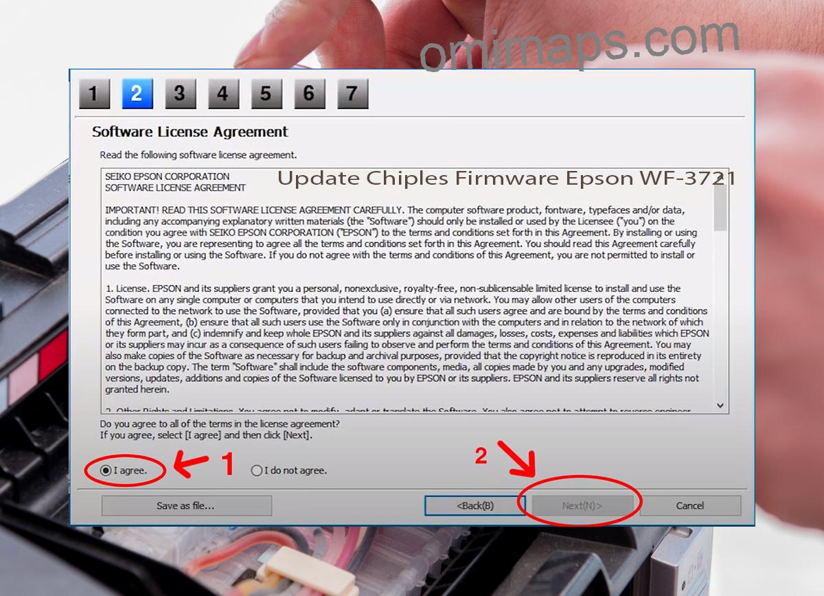 Update Chipless Firmware Epson WF-3721 5
