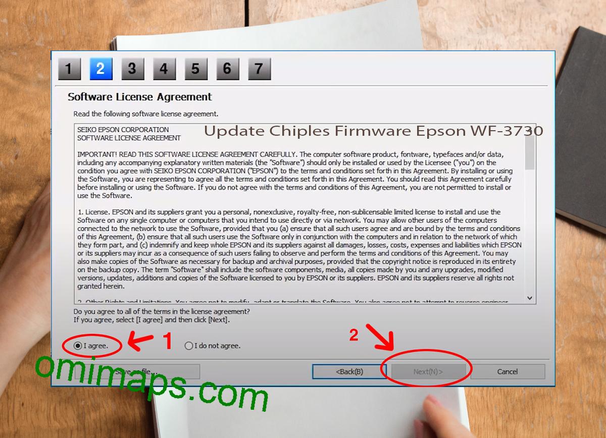 Update Chipless Firmware Epson WF-3730 5