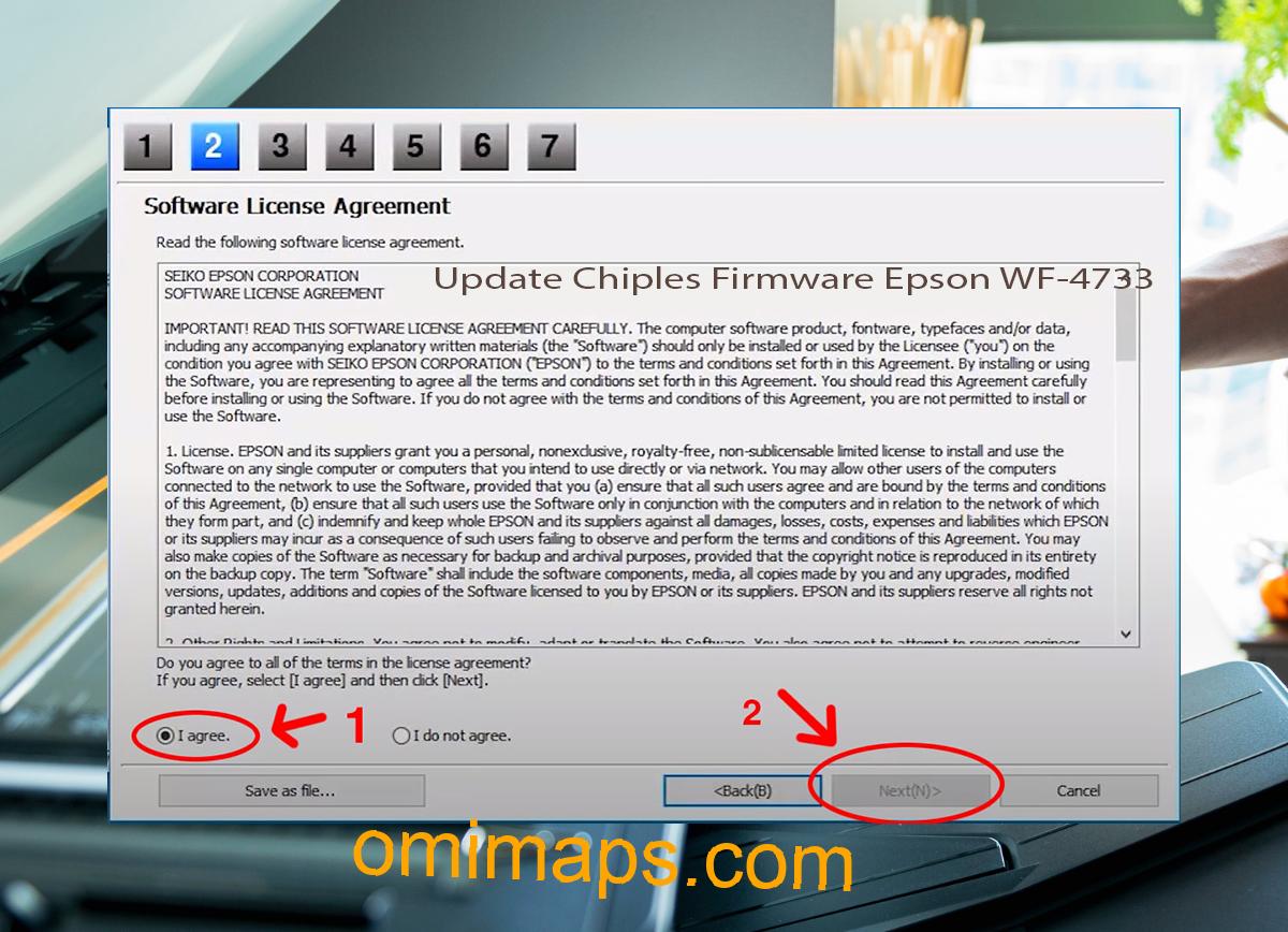 Update Chipless Firmware Epson WF-4733 5