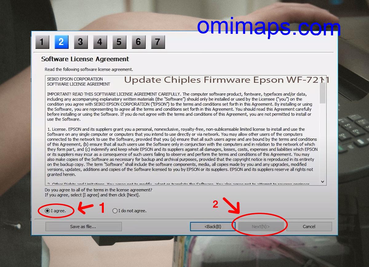 Update Chipless Firmware Epson WF-7211 5