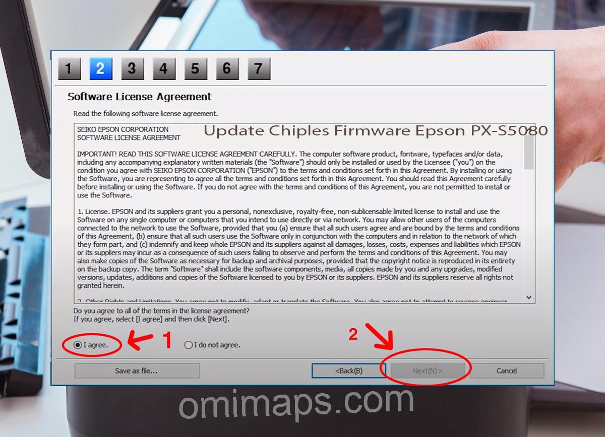 Update Chipless Firmware Epson PX-S5080 5