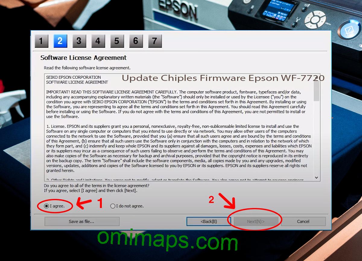 Update Chipless Firmware Epson WF-7720 5