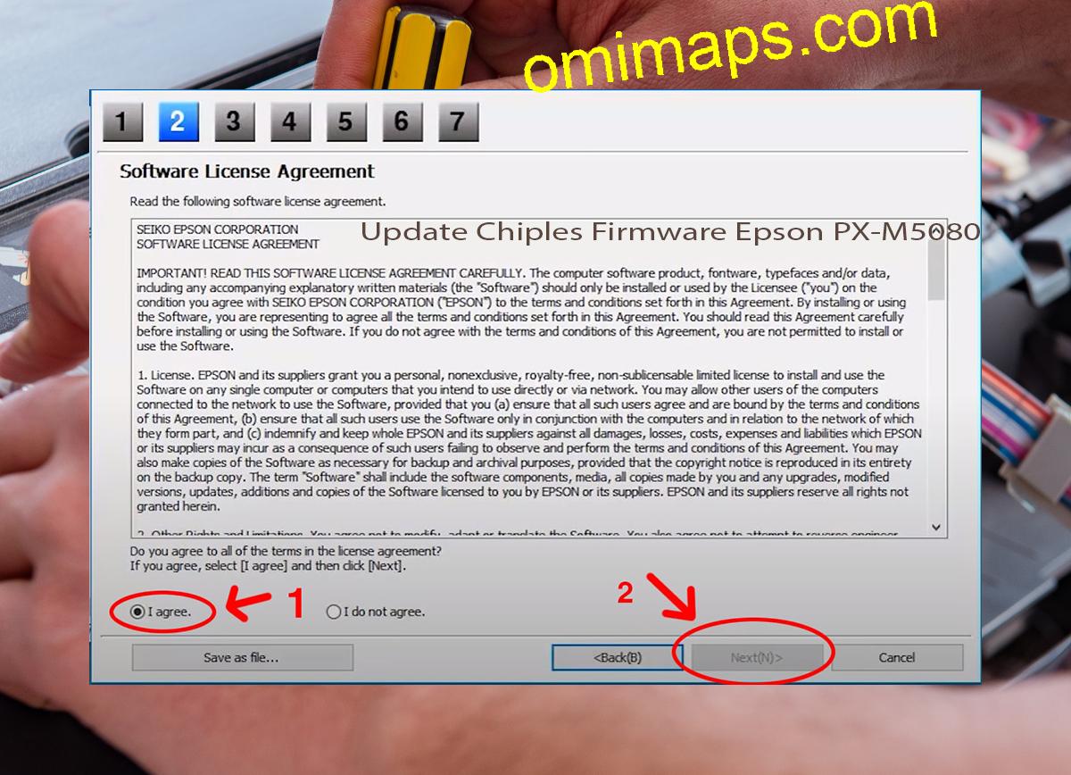 Update Chipless Firmware Epson PX-M5080F 5