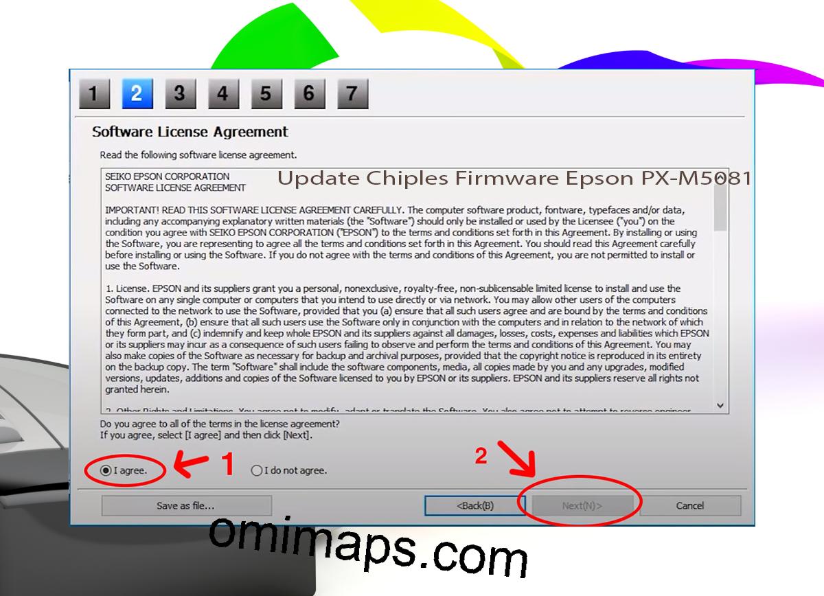 Update Chipless Firmware Epson PX-M5081F 5