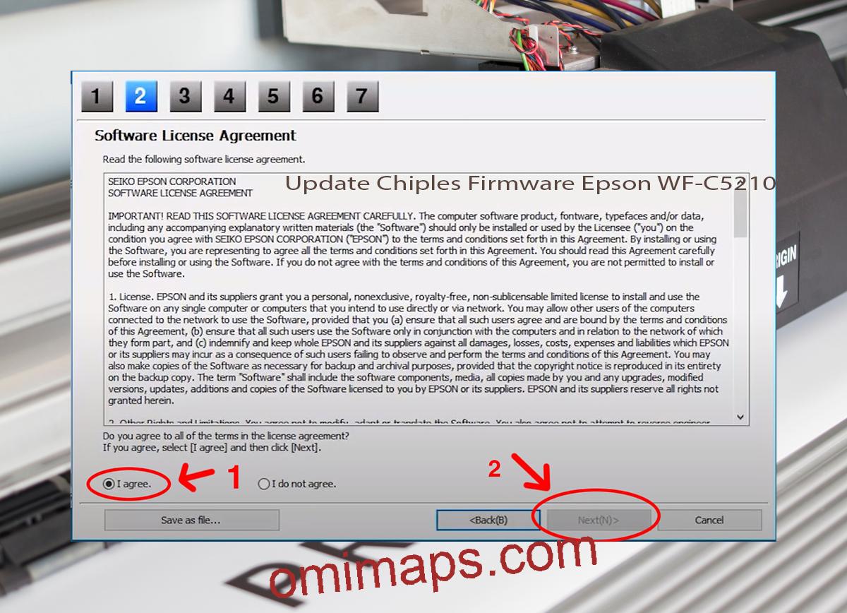 Update Chipless Firmware Epson WF-C5210 5