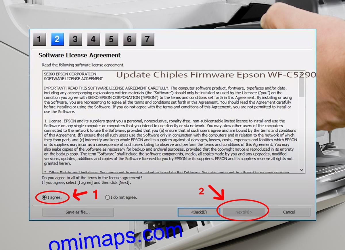 Update Chipless Firmware Epson WF-C5290 5