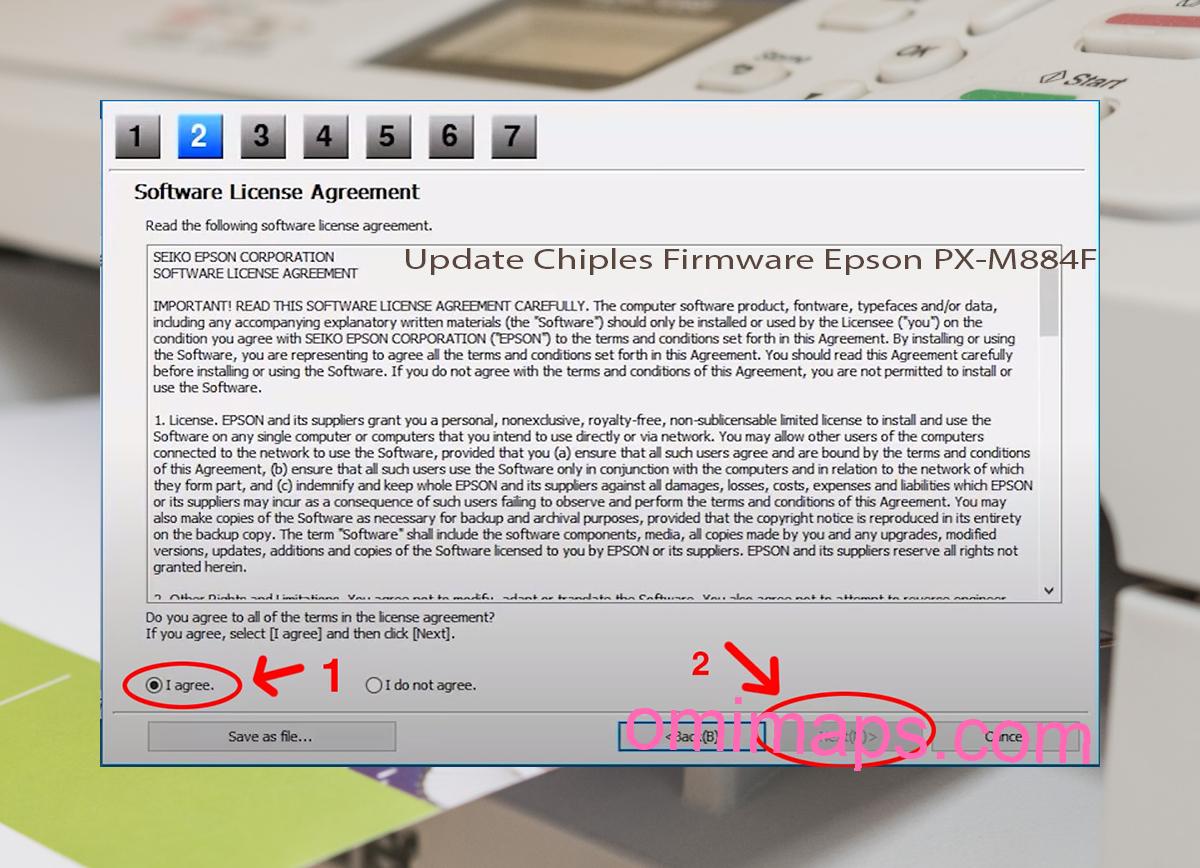 Update Chipless Firmware Epson PX-M884F 5