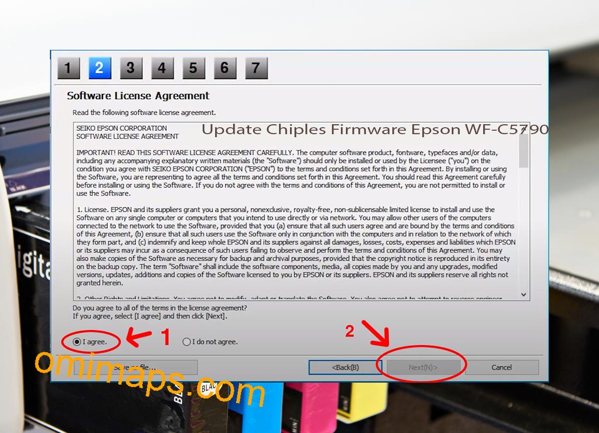 Update Chipless Firmware Epson WF-C5790 5