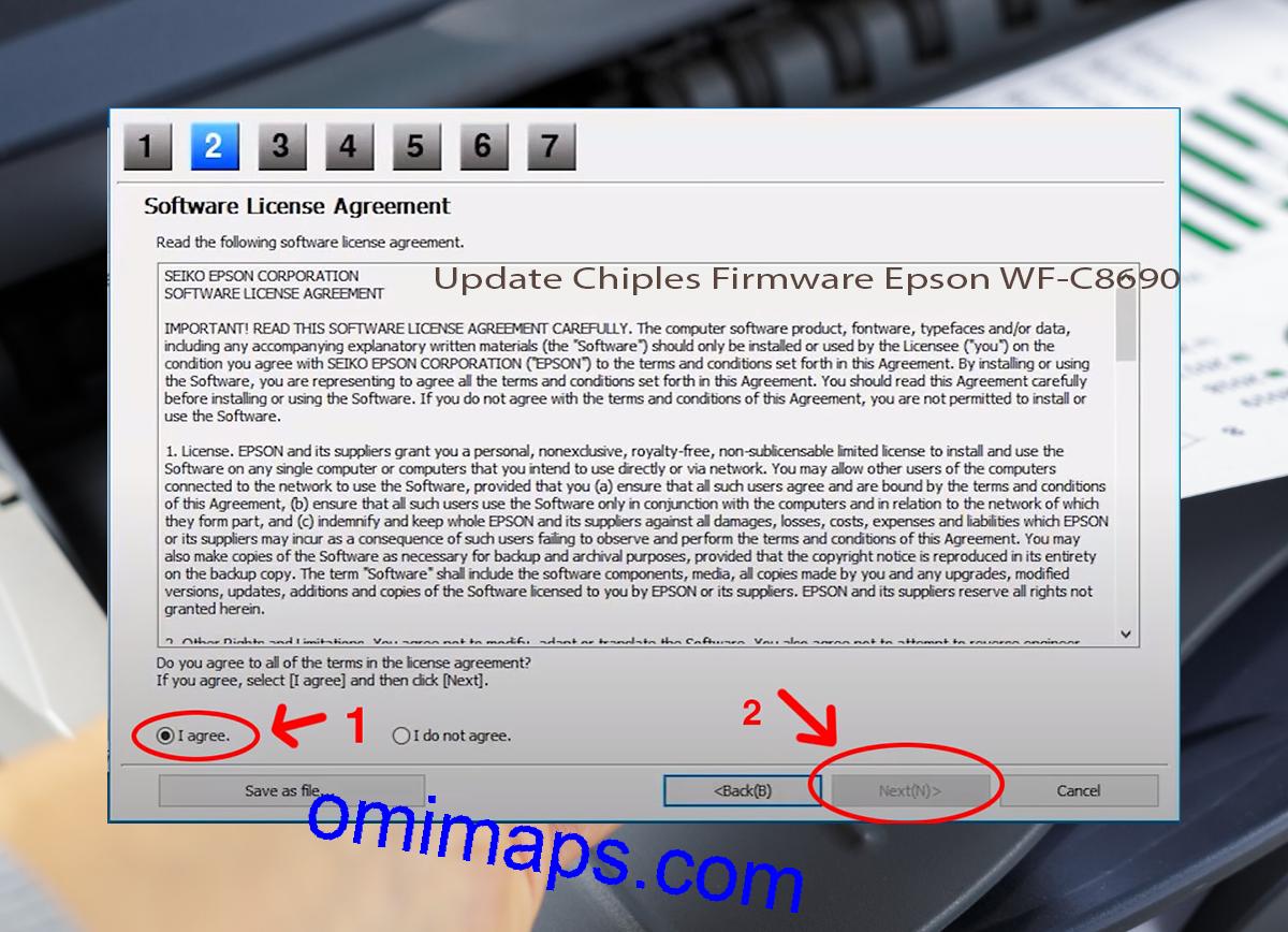 Update Chipless Firmware Epson WF-C8690 5