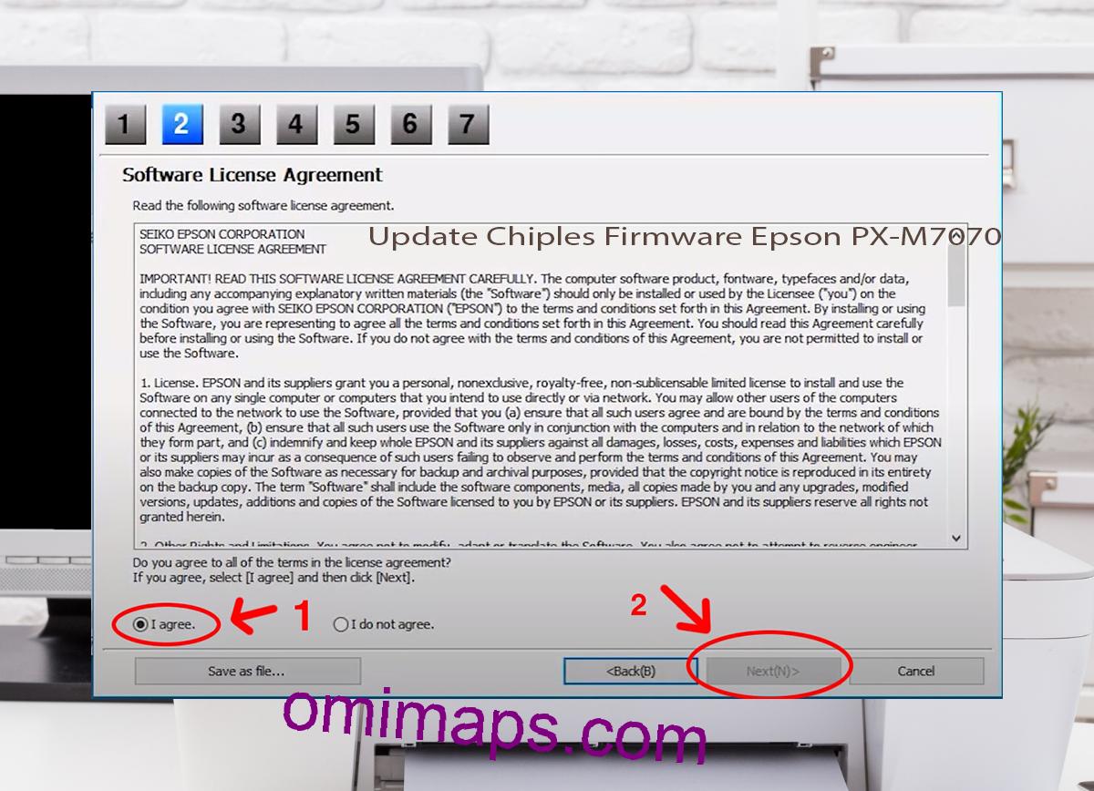 Update Chipless Firmware Epson PX-M7070FX 5