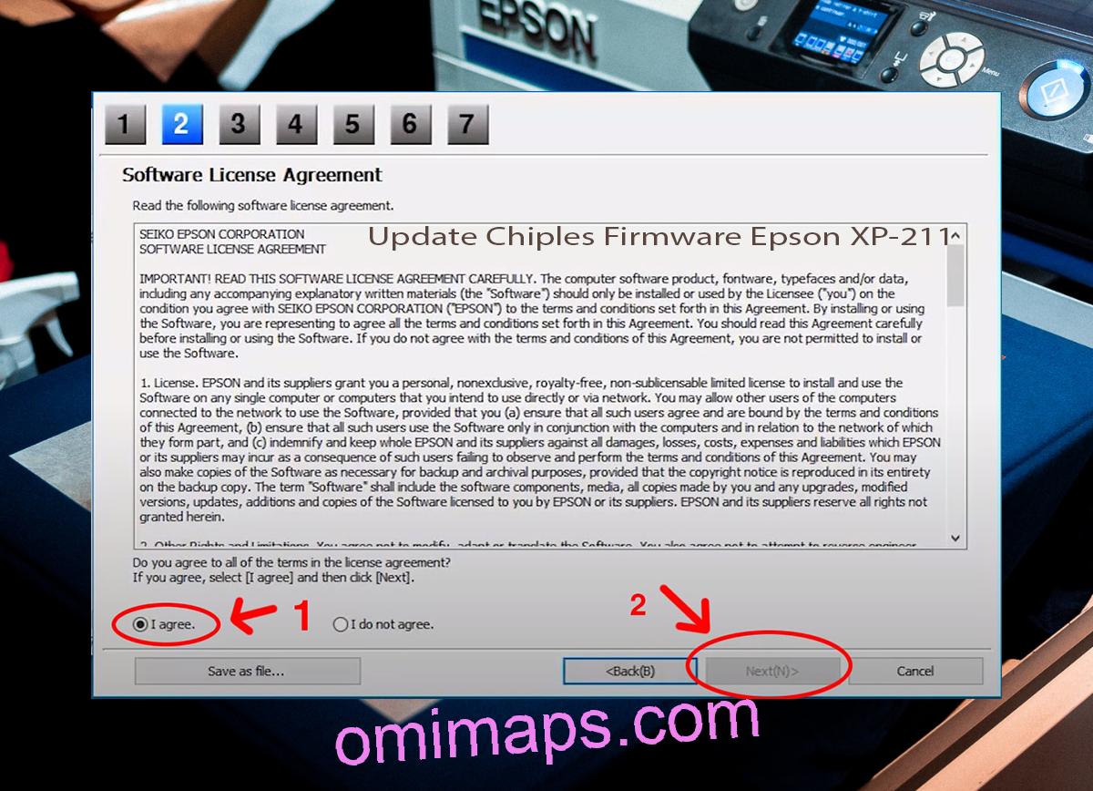 Update Chipless Firmware Epson XP-211 5