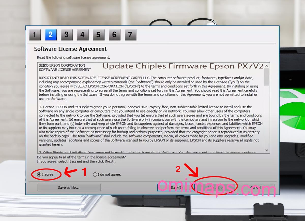 Update Chipless Firmware Epson PX7V2 5