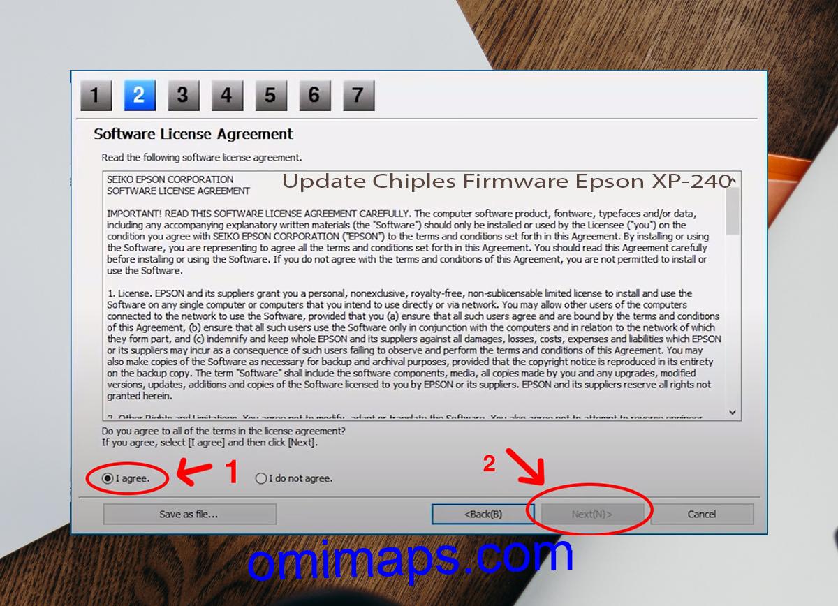 Update Chipless Firmware Epson XP-240 5