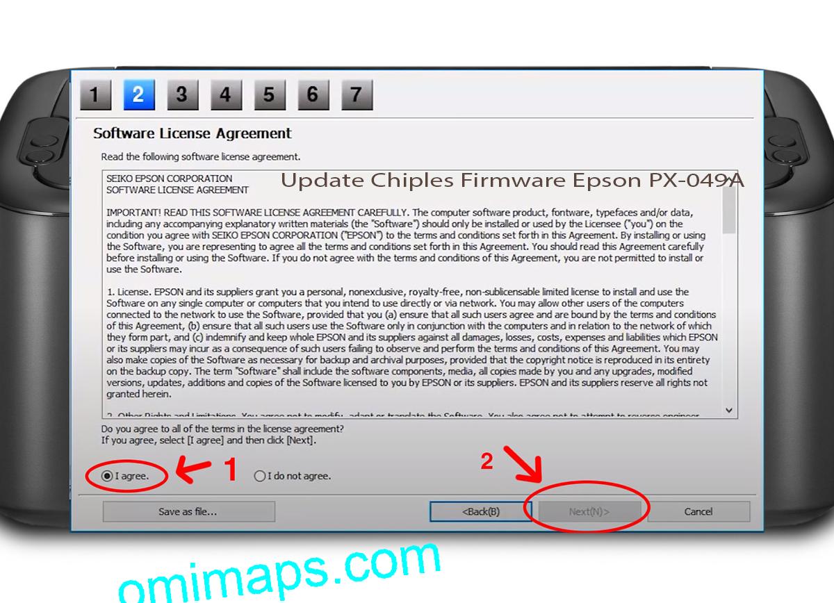 Update Chipless Firmware Epson PX-049A 5