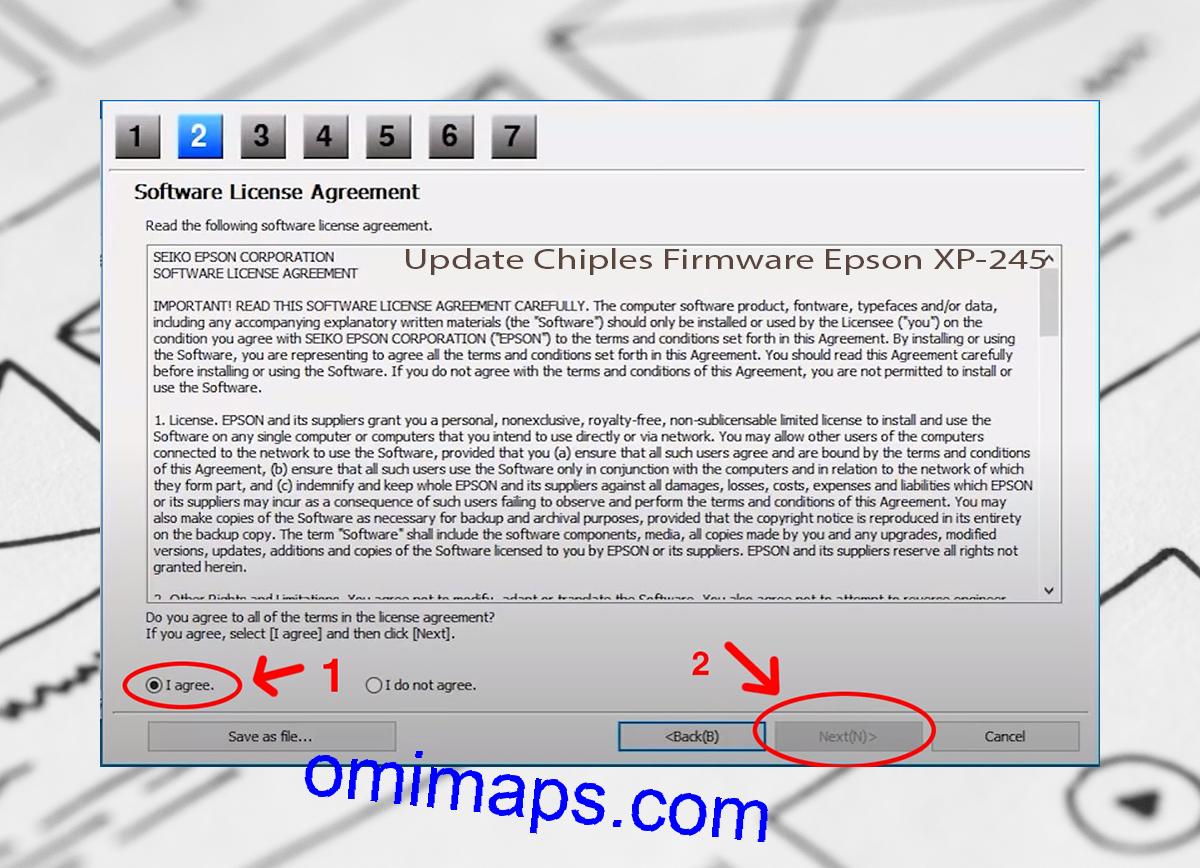 Update Chipless Firmware Epson XP-245 5