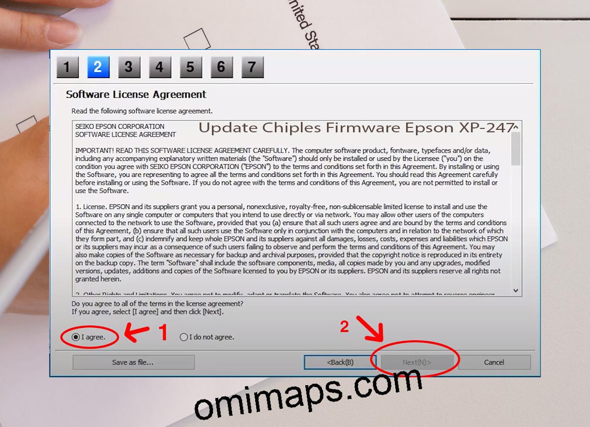 Update Chipless Firmware Epson XP-247 5
