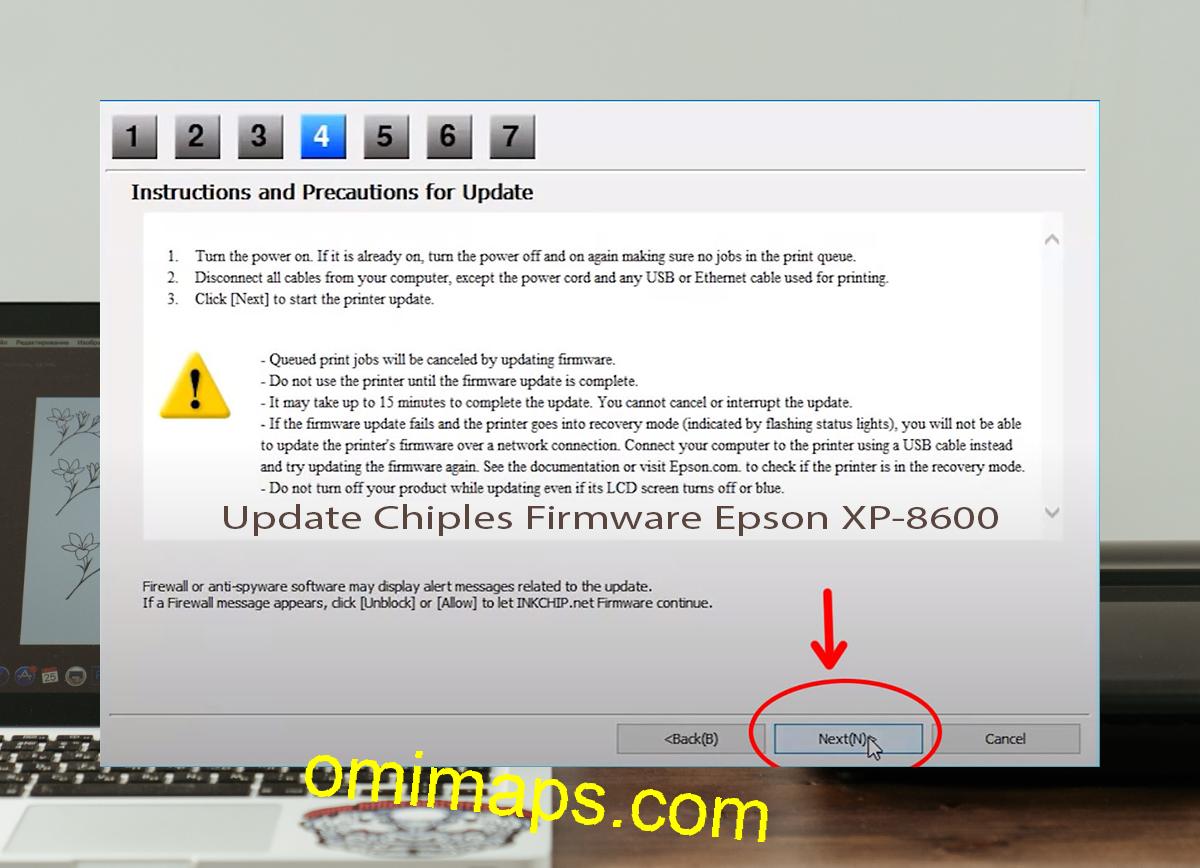 Update Chipless Firmware Epson XP-8600 6