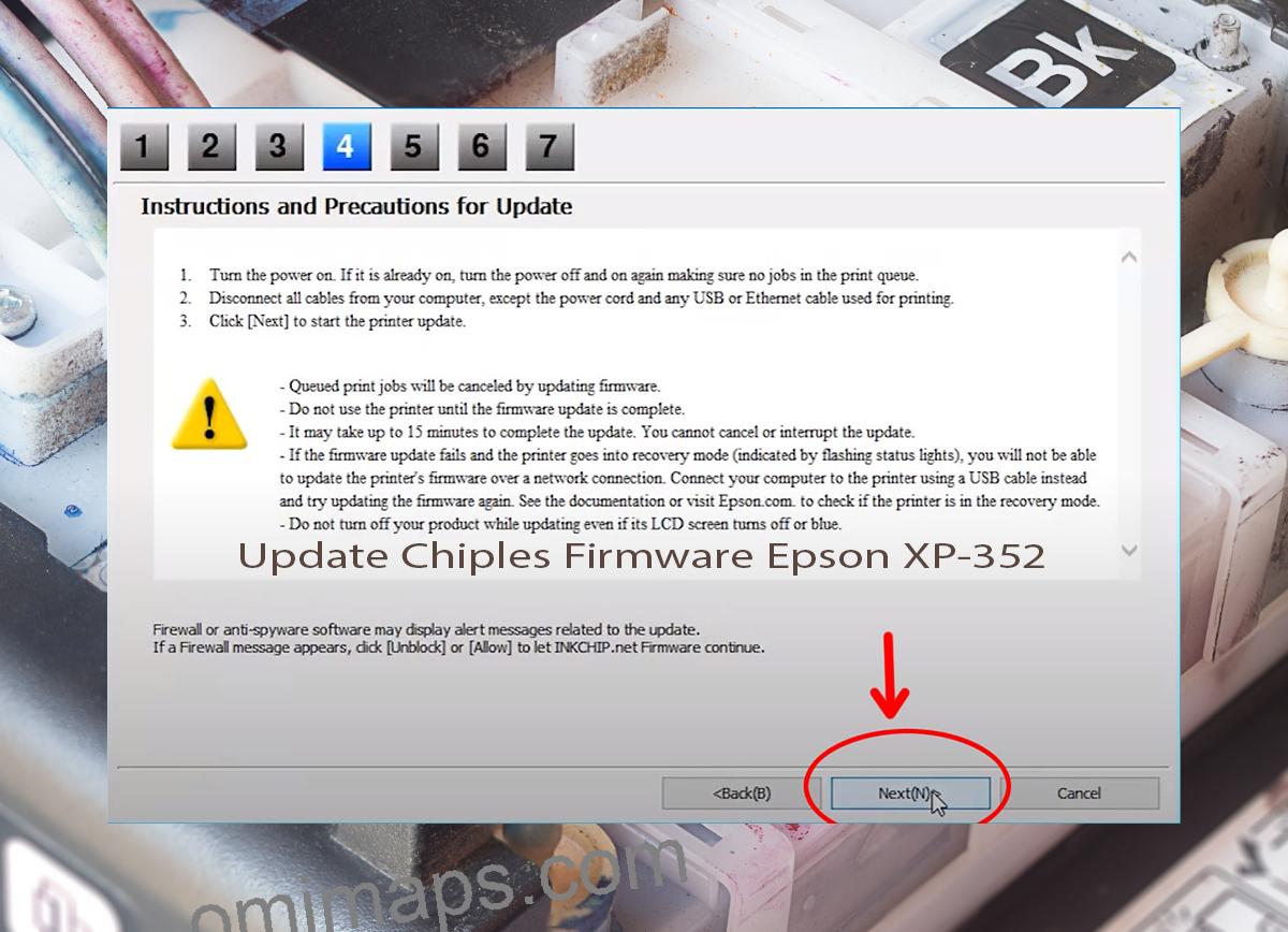 Update Chipless Firmware Epson XP-352 6