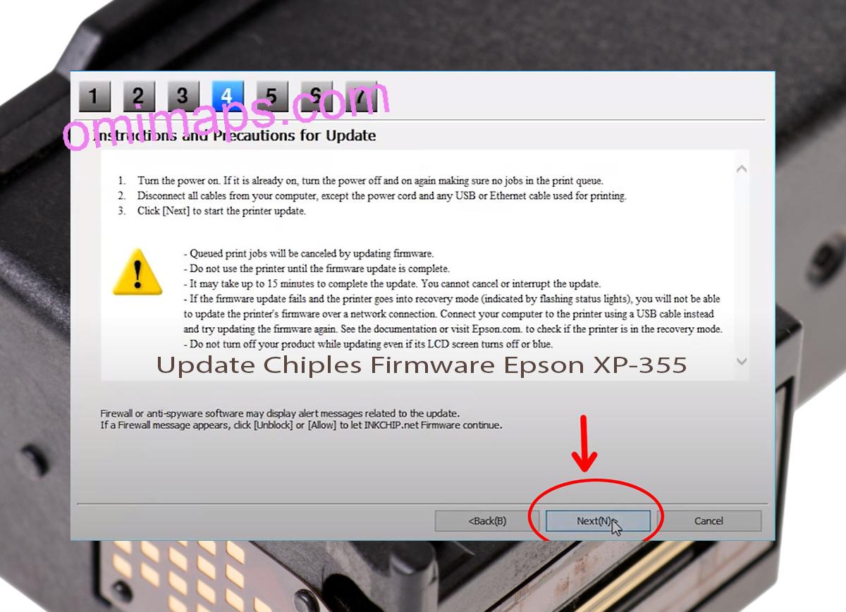 Update Chipless Firmware Epson XP-355 6