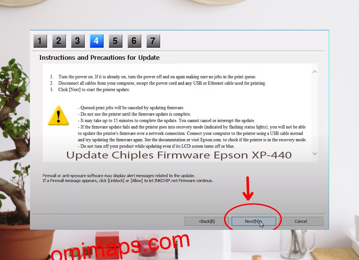 Update Chipless Firmware Epson XP-440 6