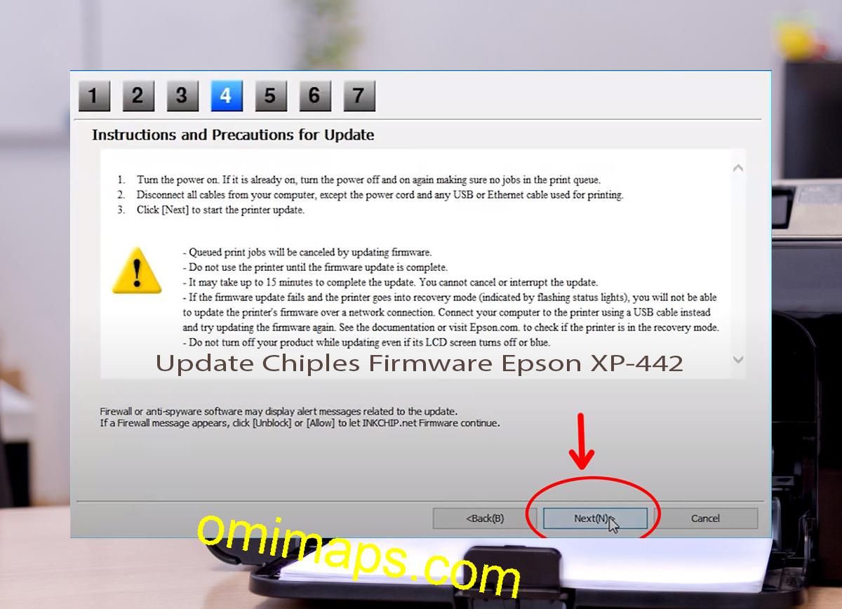 Update Chipless Firmware Epson XP-442 6