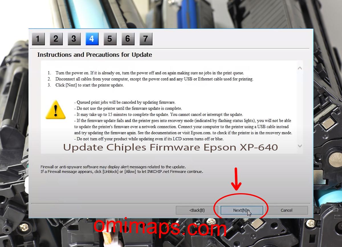 Update Chipless Firmware Epson XP-640 6