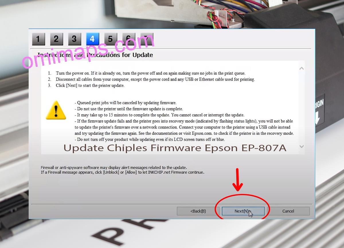 Update Chipless Firmware Epson EP-807A 6