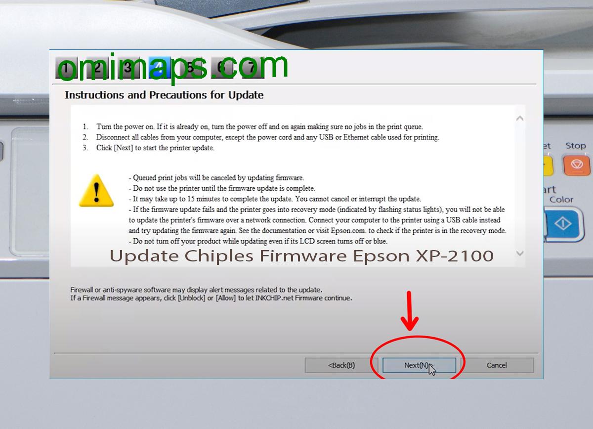 Update Chipless Firmware Epson XP-2100 6