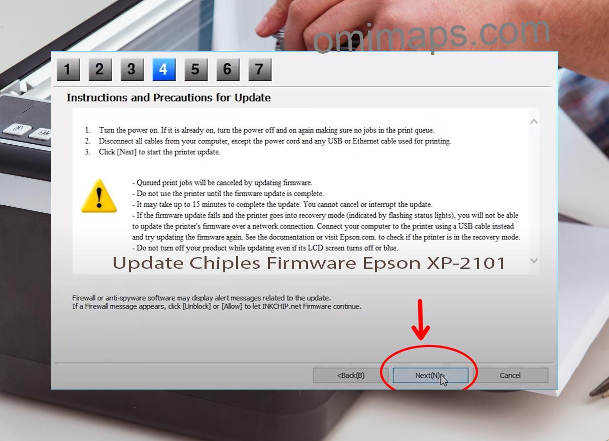 Update Chipless Firmware Epson XP-2101 6