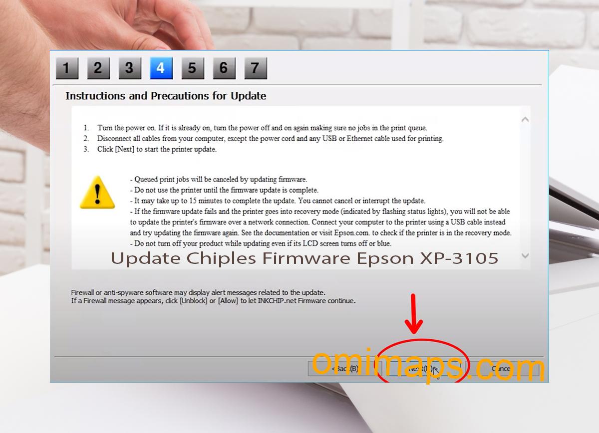 Update Chipless Firmware Epson XP-3105 6