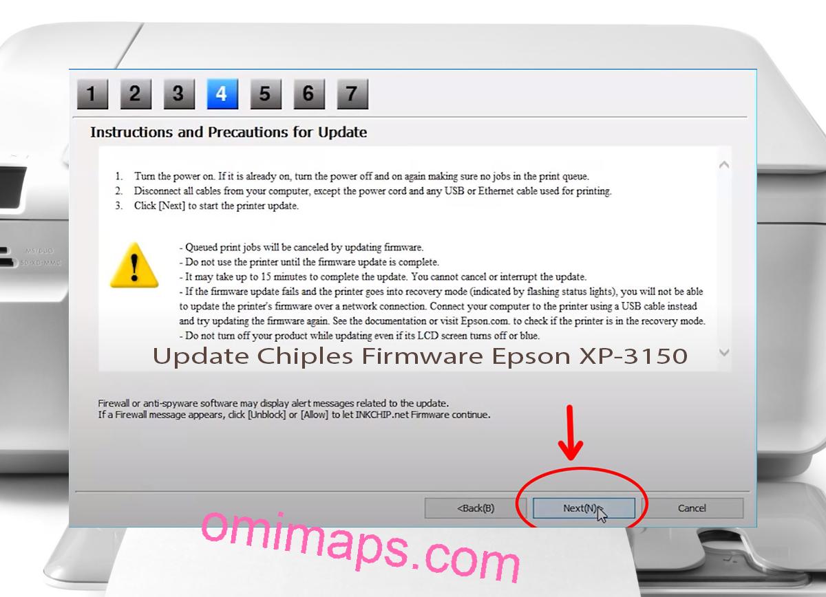 Update Chipless Firmware Epson XP-3150 6
