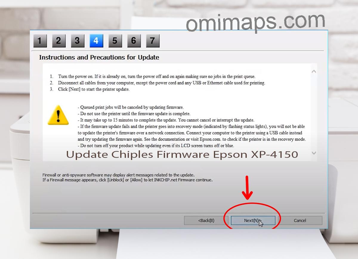 Update Chipless Firmware Epson XP-4150 6