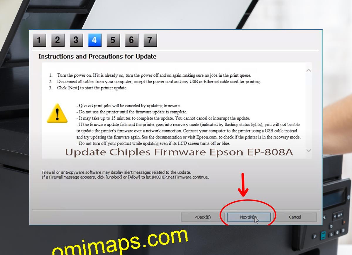 Update Chipless Firmware Epson EP-808A 6