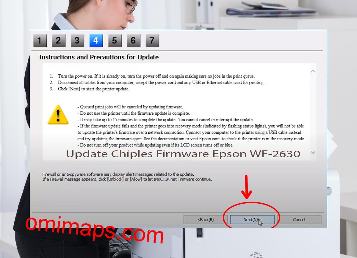 Update Chipless Firmware Epson WF-2630 6