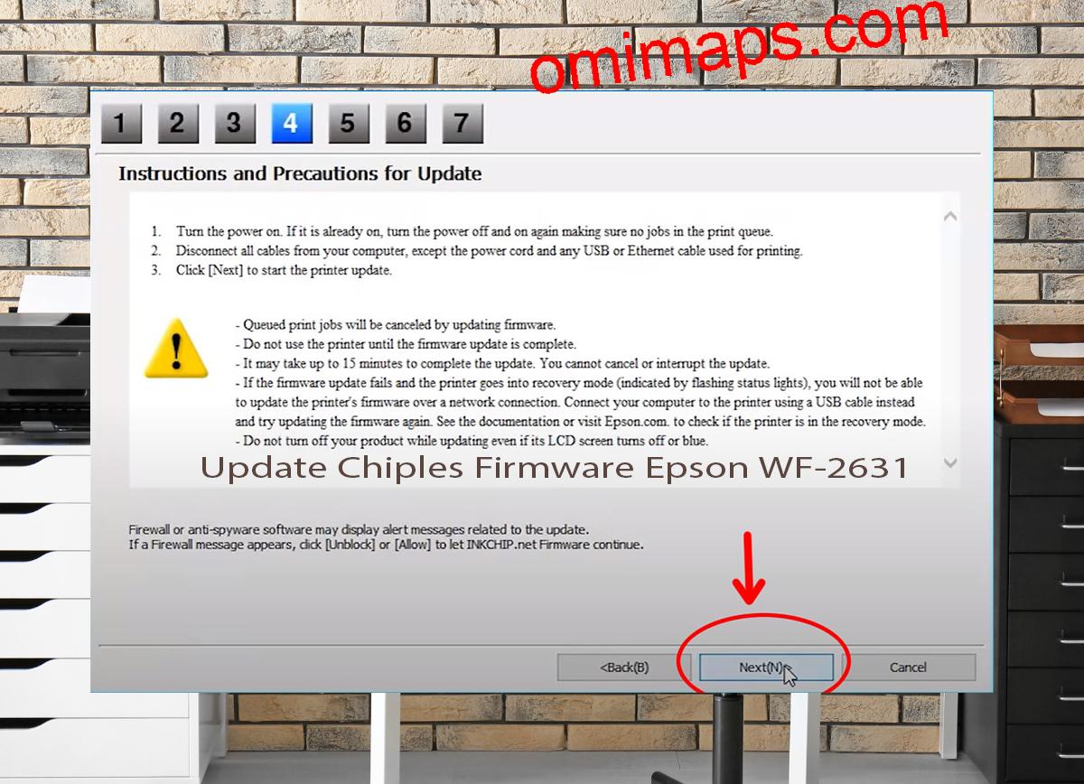 Update Chipless Firmware Epson WF-2631 6