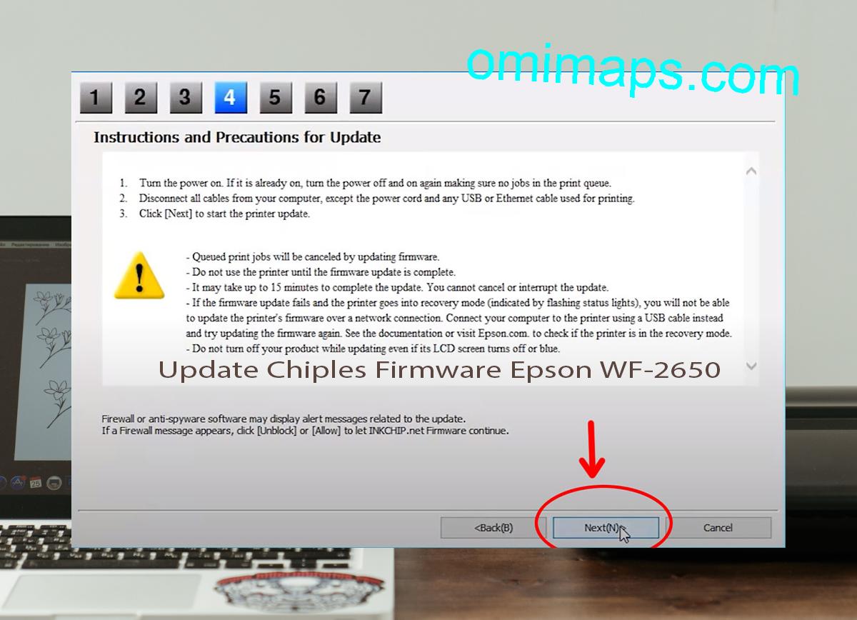 Update Chipless Firmware Epson WF-2650 6