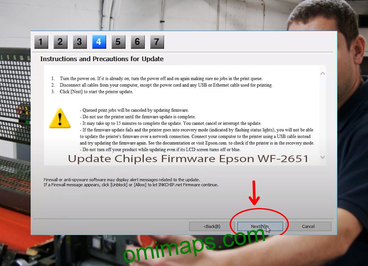Update Chipless Firmware Epson WF-2651 6