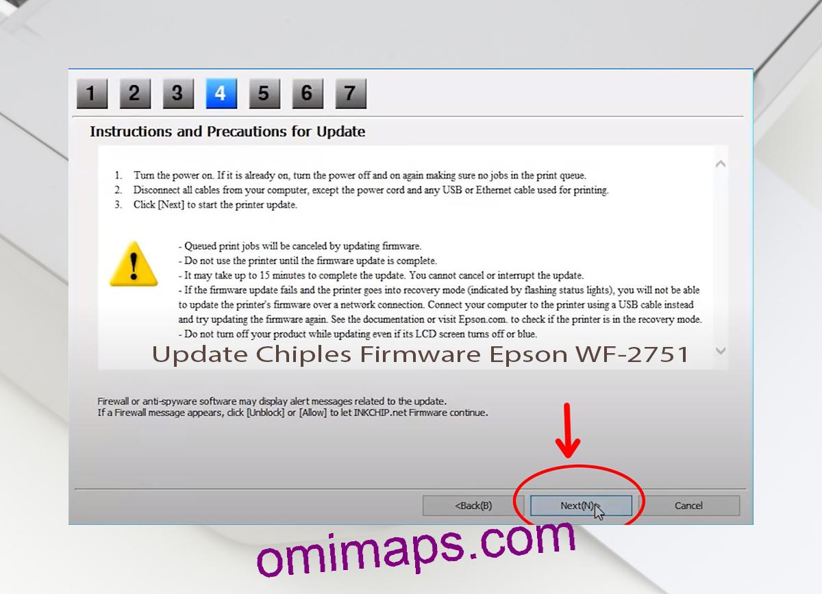 Update Chipless Firmware Epson WF-2751 6