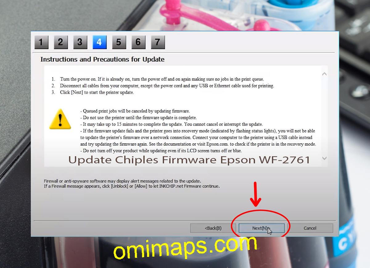 Update Chipless Firmware Epson WF-2761 6