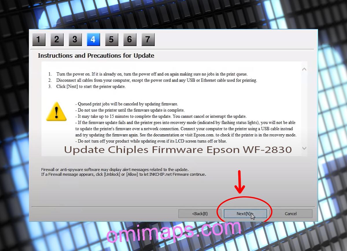 Update Chipless Firmware Epson WF-2830 6
