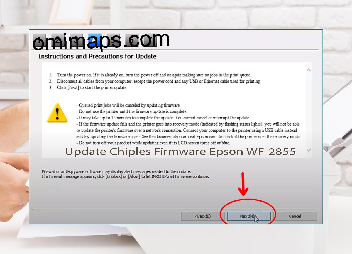 Update Chipless Firmware Epson WF-2855 6