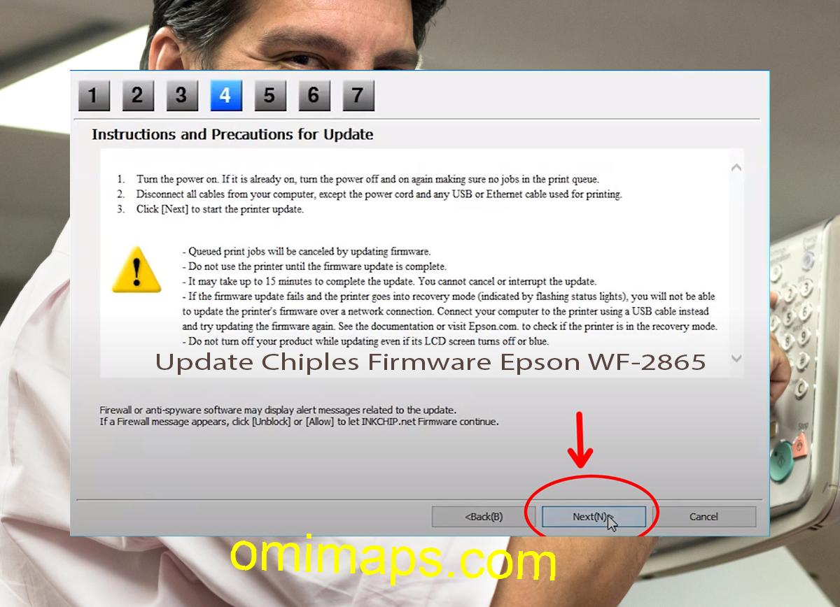 Update Chipless Firmware Epson WF-2865 6