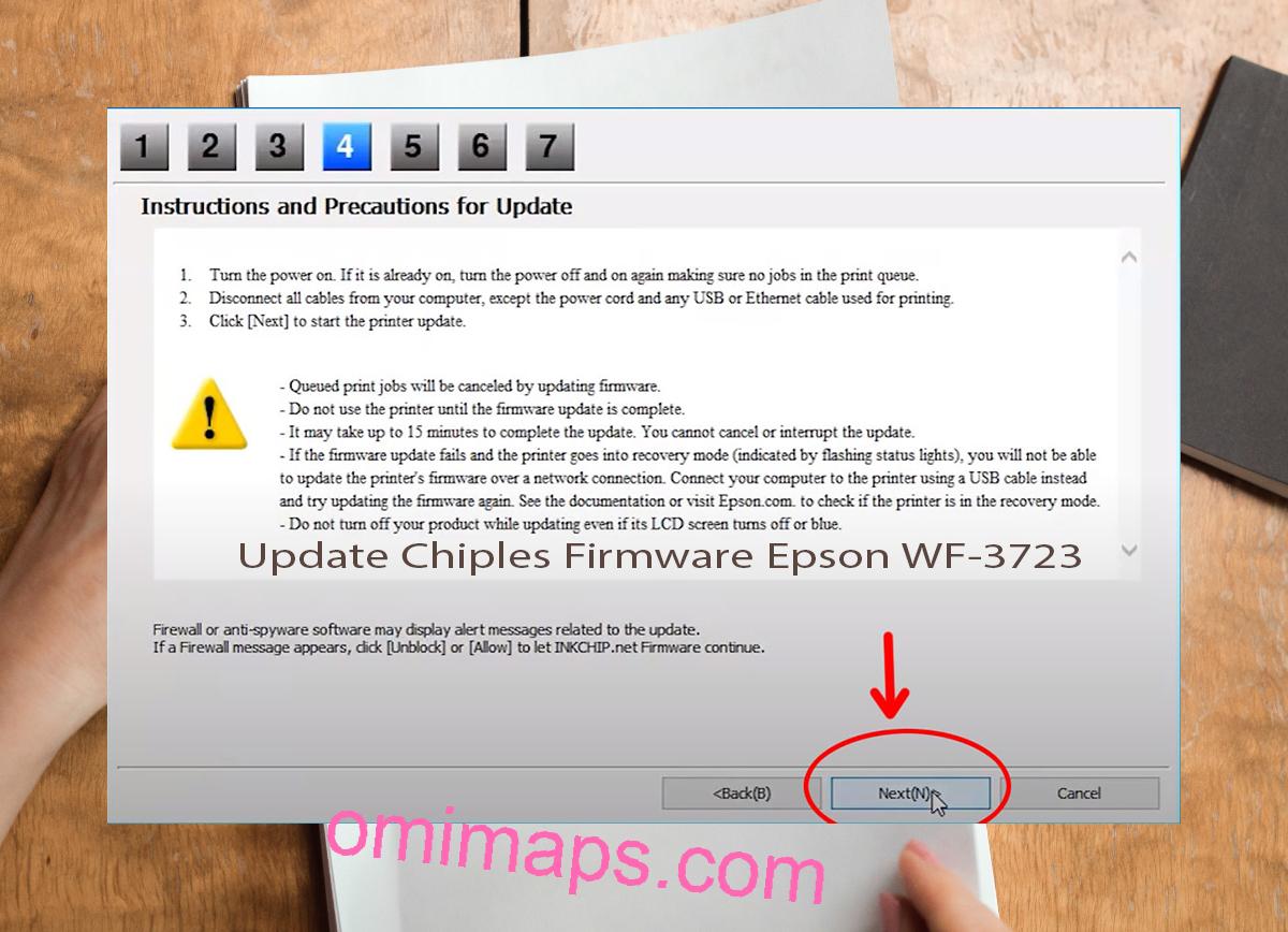 Update Chipless Firmware Epson WF-3723 6