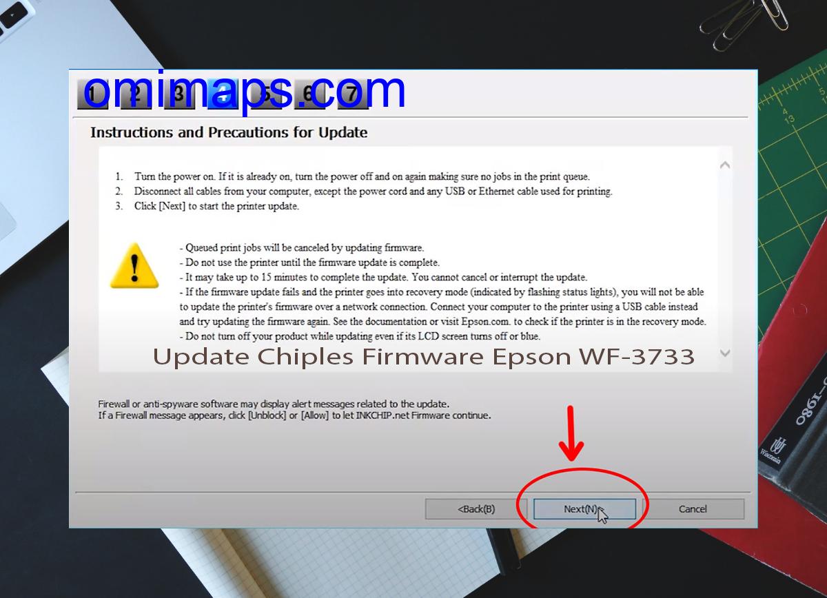 Update Chipless Firmware Epson WF-3733 6