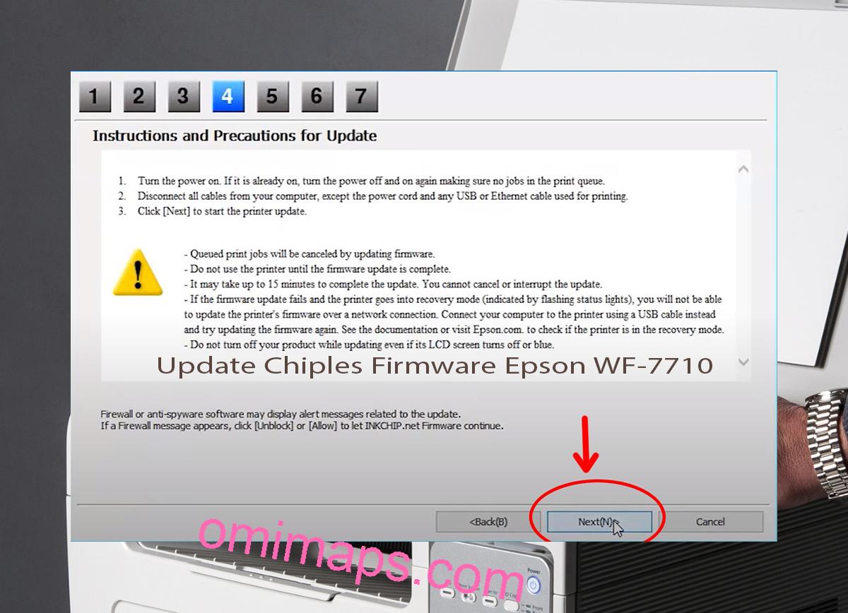 Update Chipless Firmware Epson WF-7710 6