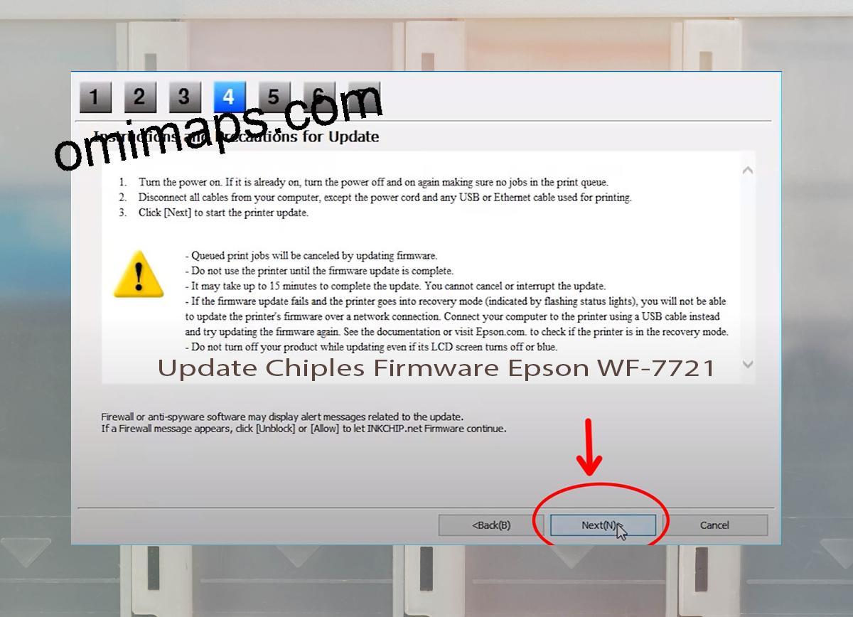 Update Chipless Firmware Epson WF-7721 6